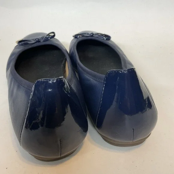 VIONIC Women's 8,5 Spark Minna Ballet Flats Navy Blue Clean Comfort Shoes - Picture 7 of 11